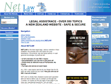 Tablet Screenshot of netlaw.co.nz